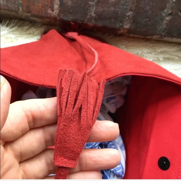 ❤️Red Suede Tote❤️ - Picture 5 of 8